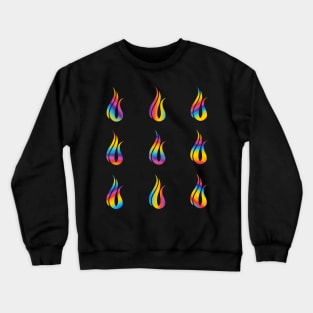 Eating Disorder Recovery Rainbow Stripes Sticker Pack Crewneck Sweatshirt